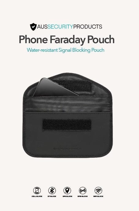 Aus Security Water-resistant RF Blocking Faraday Pouch - Phone