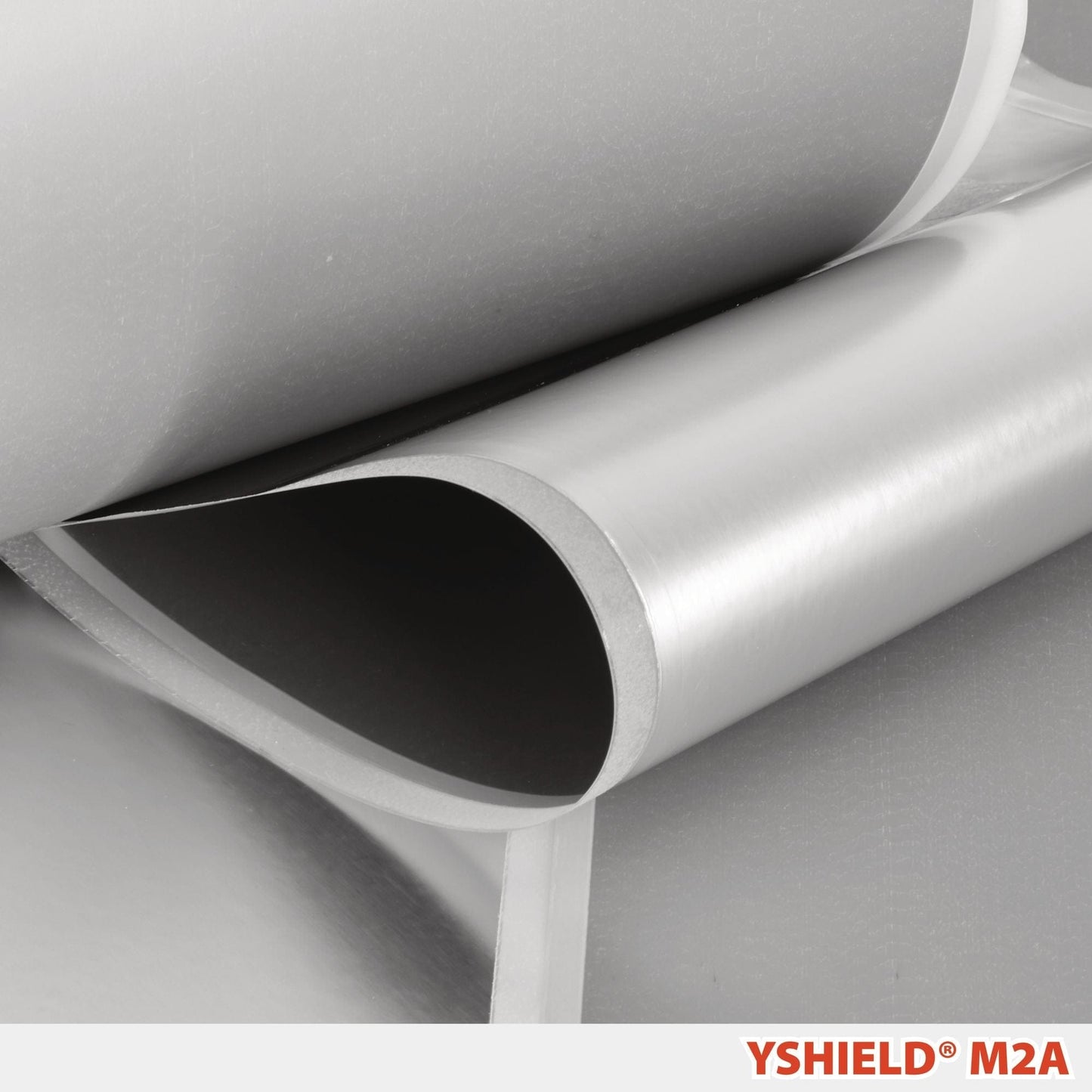 YSHIELD® M2A | Magnetic field shielding foil with aluminum surface | Width 21 cm | 1 Meter