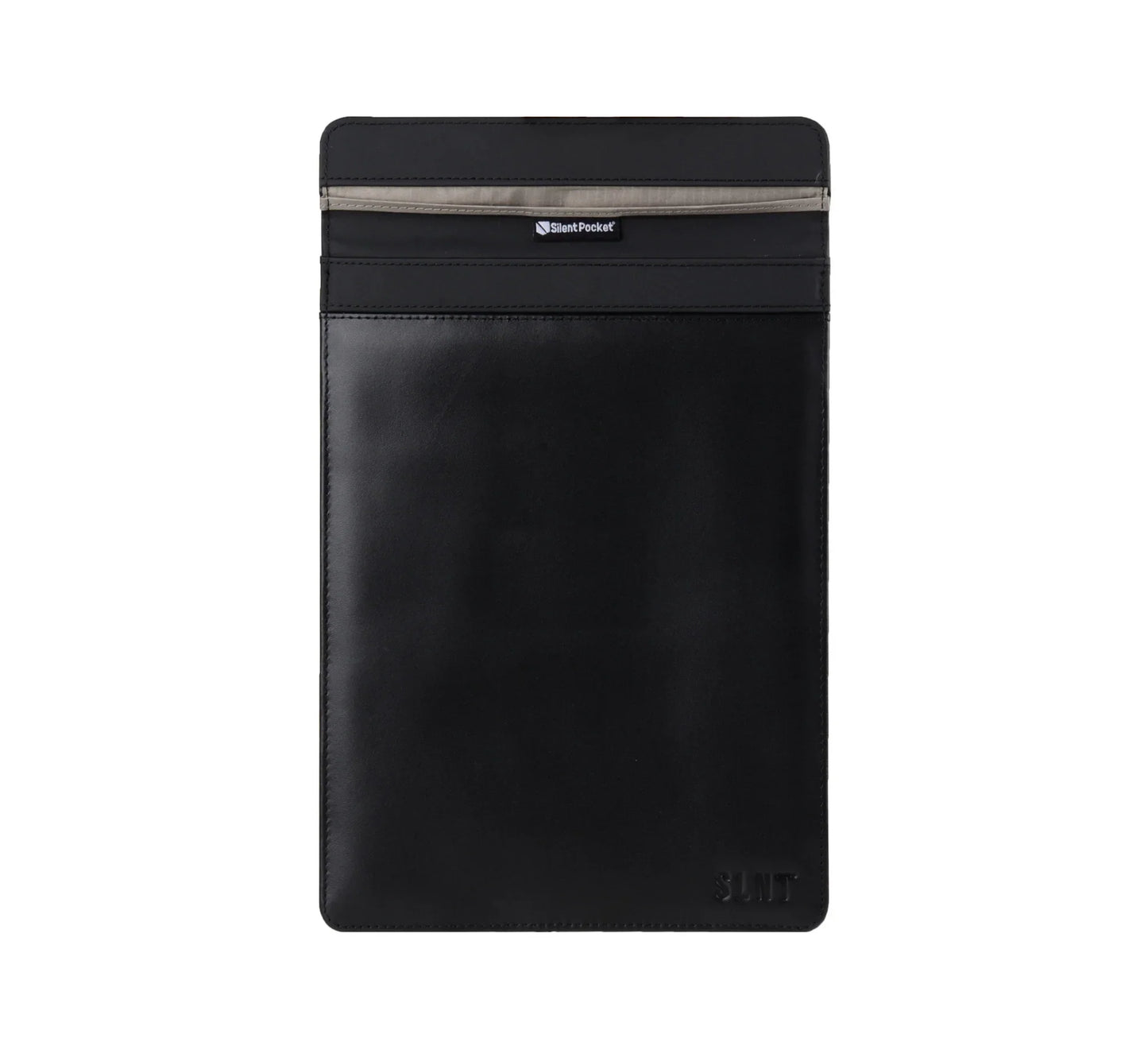 Silent Pocket Faraday Sleeve for Tablets Leather (Large) - Schild