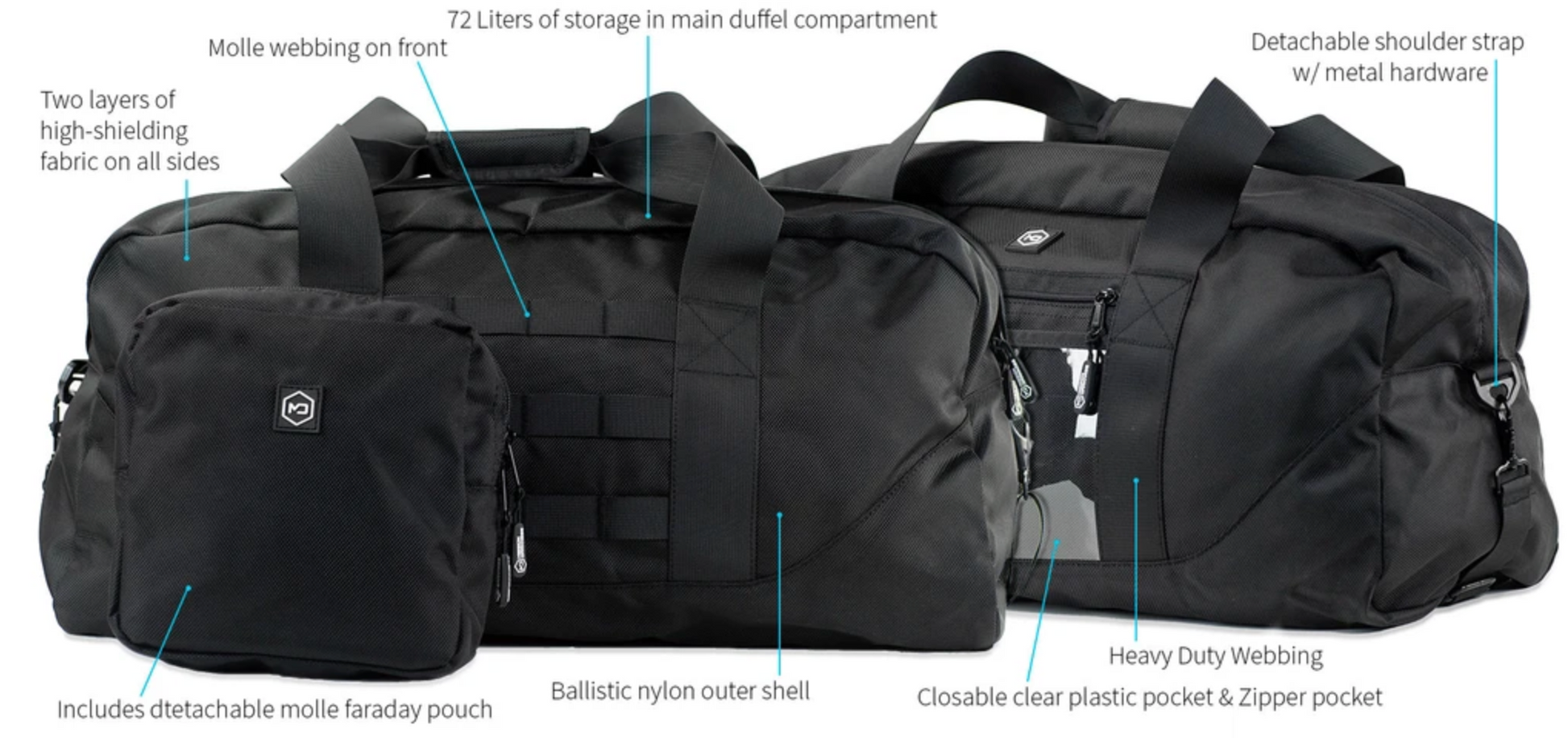 MISSION DARKNES X2 FARADAY DUFFEL BAG