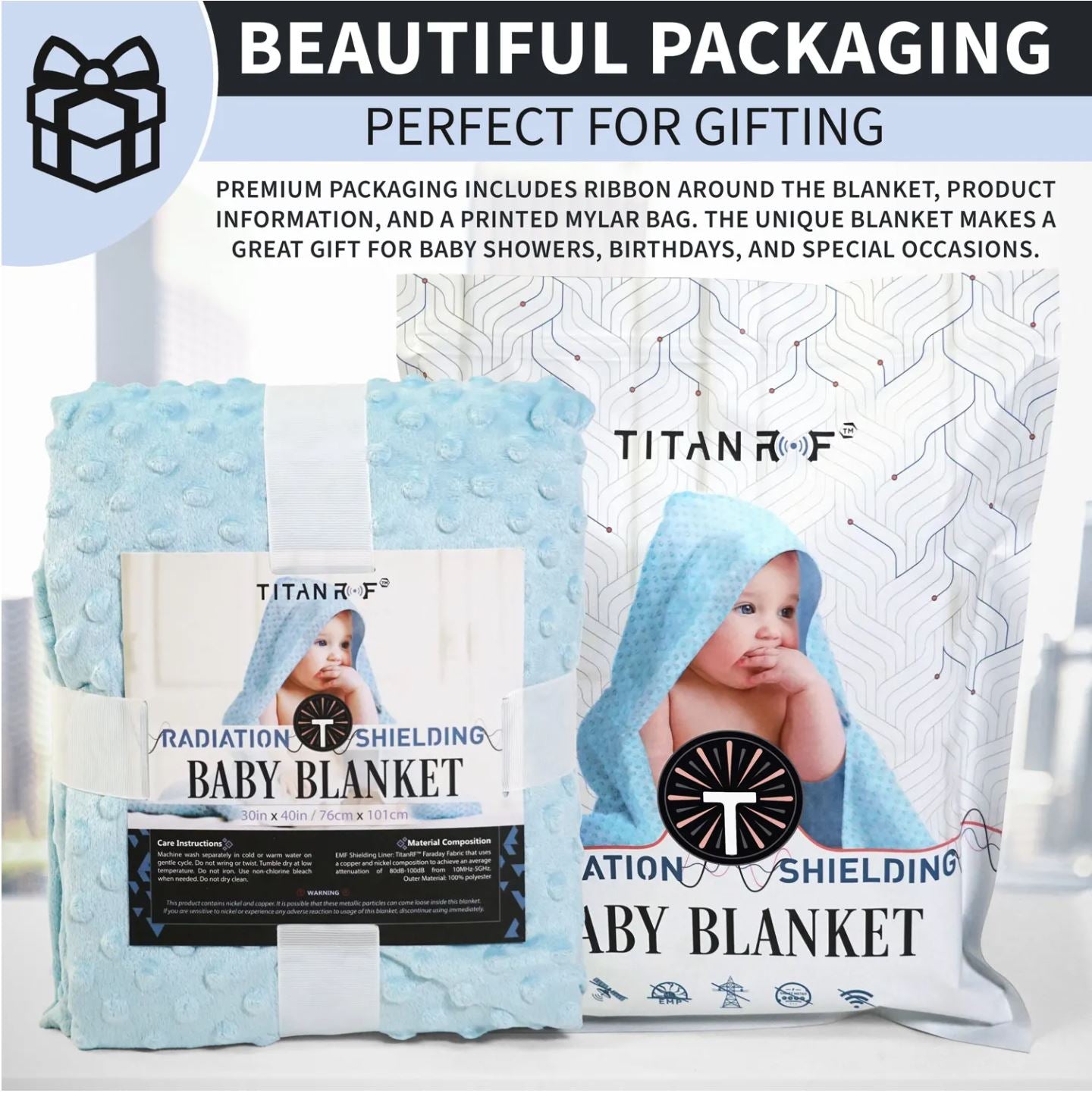 MISSION DARKNESS RADIATION SHIELDING BABY BLANKET - Schild