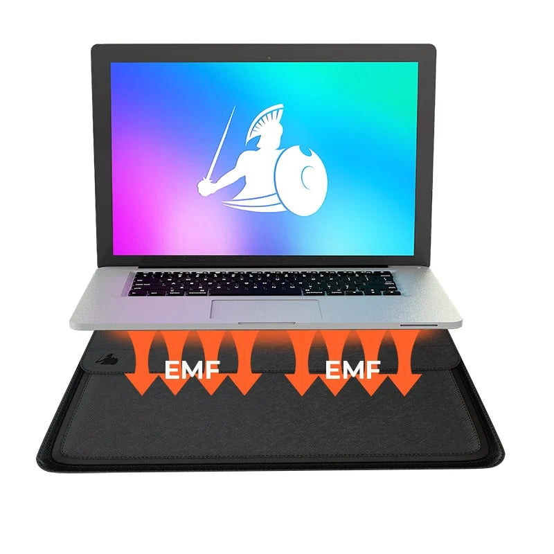 DefenderShield Laptop EMF Radiation Protection + Safety Sleeve - Large Up to 15" Laptops - Schild
