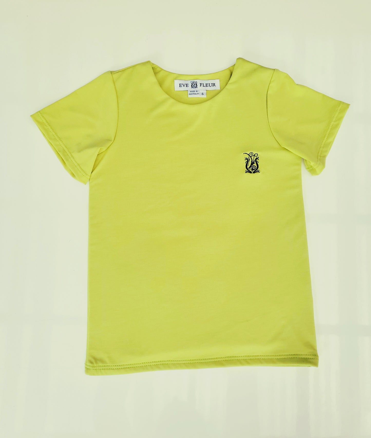 Eve Fleur - EMF Shielding Kids Tee Shirt - Lime - Schild