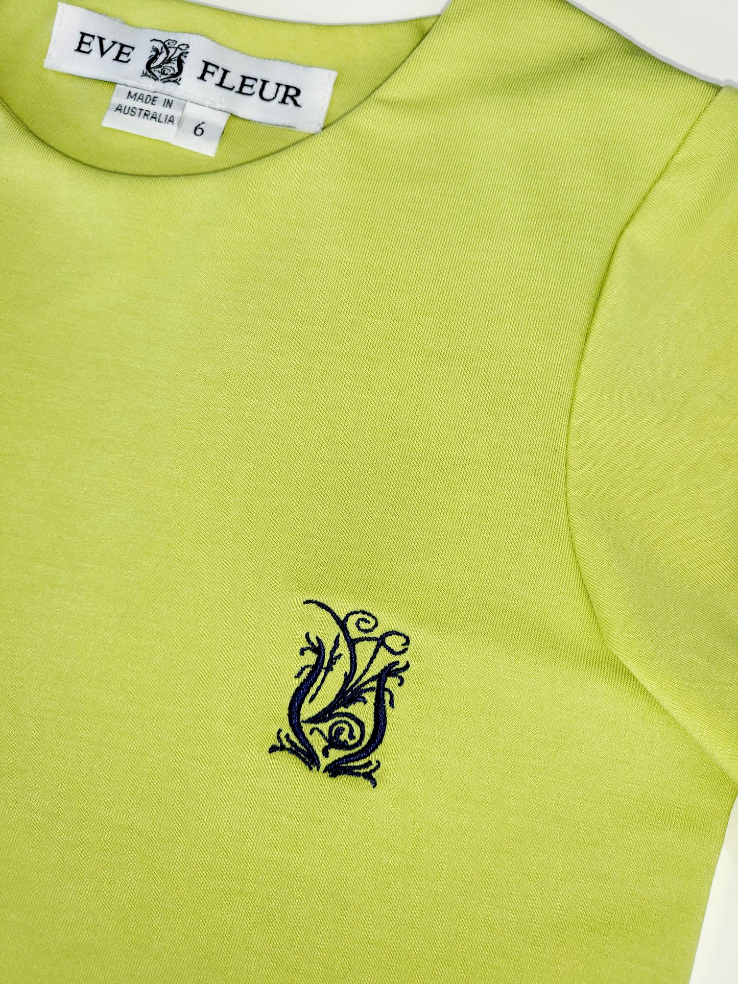 Eve Fleur - EMF Shielding Kids Tee Shirt - Lime - Schild