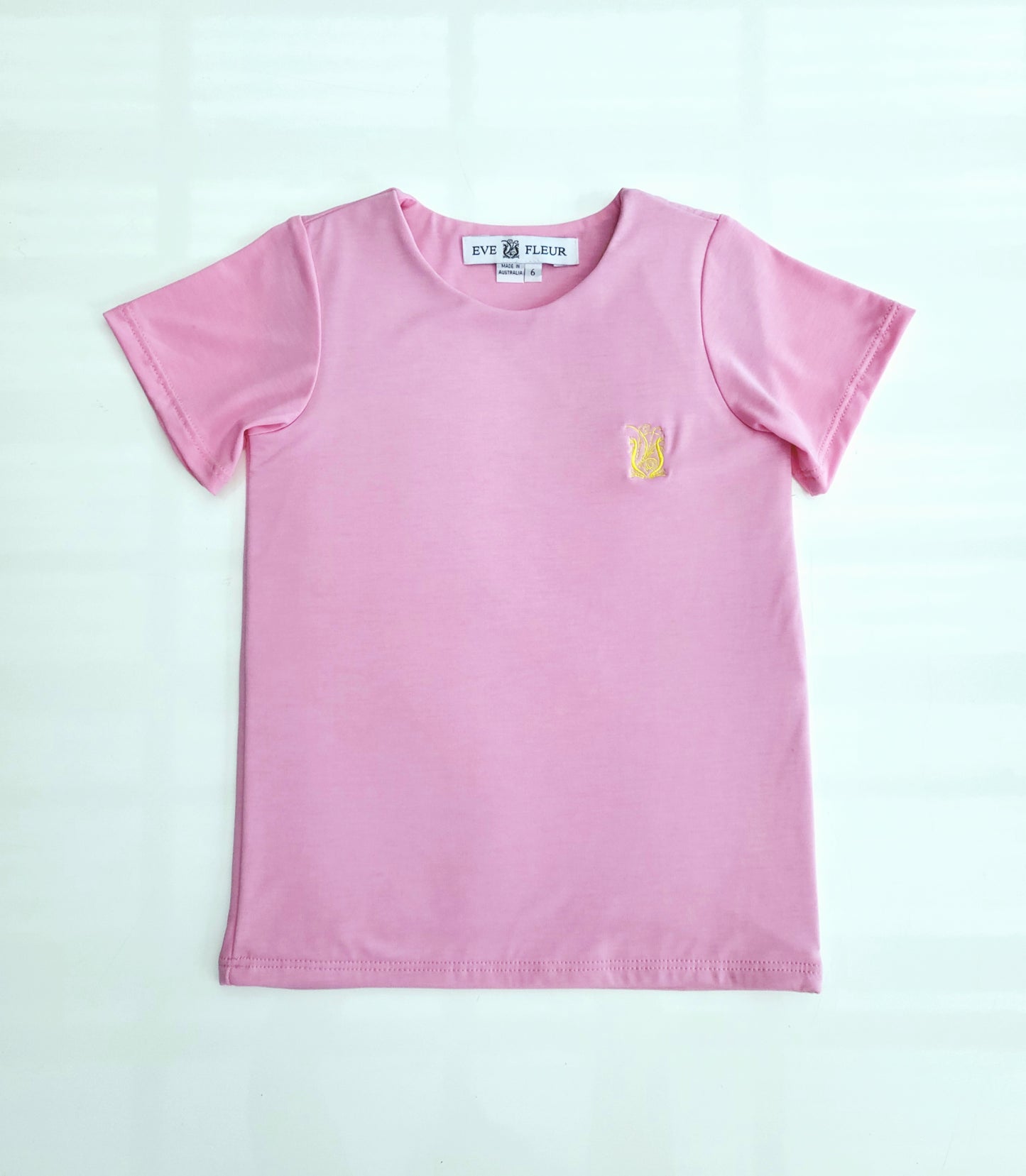Eve Fleur - EMF Shielding Kids Tee Shirt - Pink - Schild