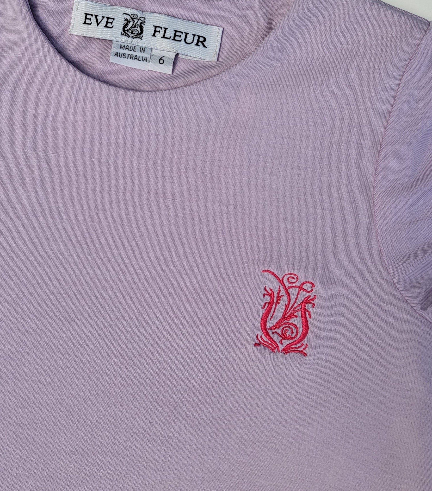 Eve Fleur - EMF Shielding Kids Tee Shirt - Lilac - Schild