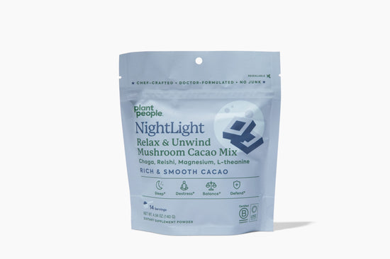 NightLight Mushroom Cacao Mix - Schild
