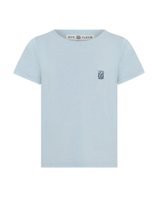 Eve Fleur - EMF Shielding Kids Tee Shirt - Sky Blue