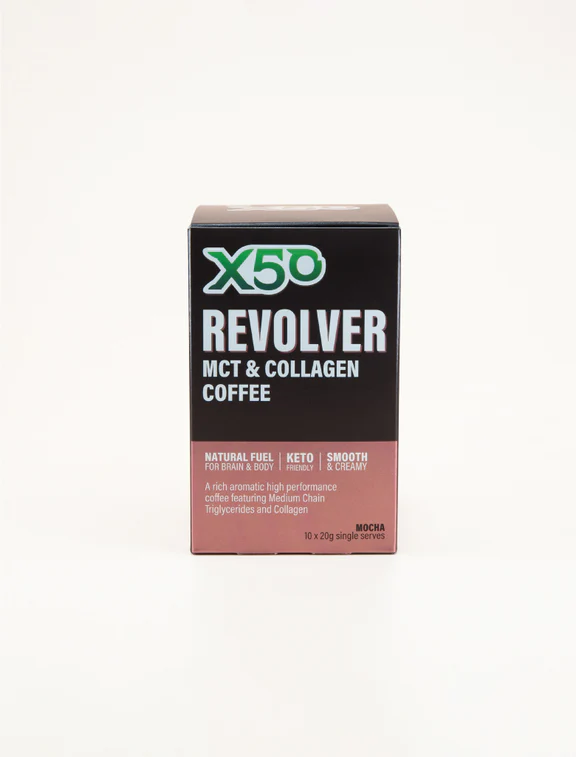 X50 Revolver MCT & Collagen Coffee - Schild