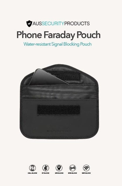 Aus Security Water-resistant RF Blocking Faraday Pouch - Phone