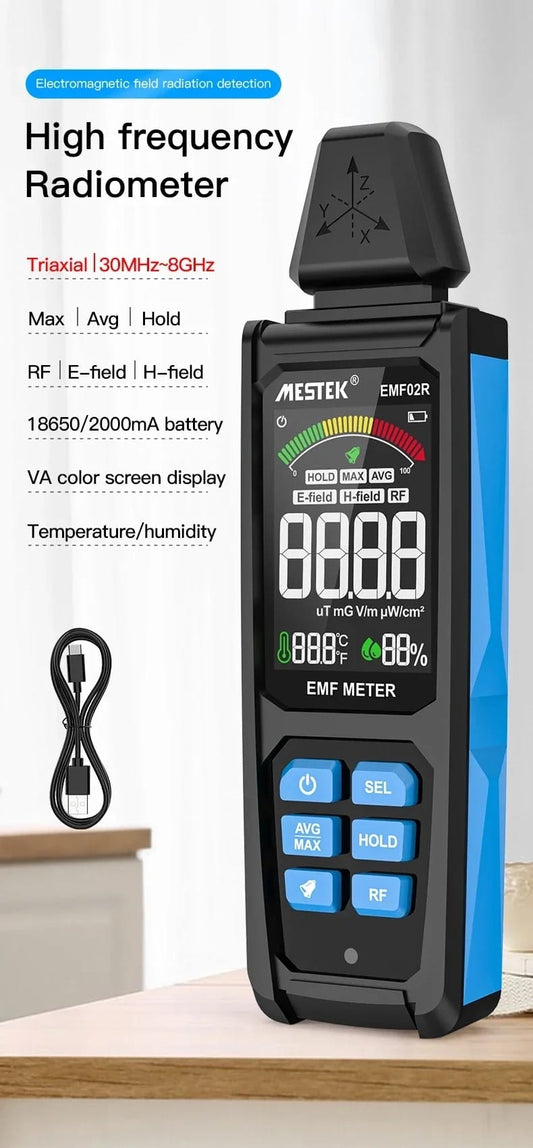 MESTEK EMF02R Electromagnetic Field & RF Radiation Detector