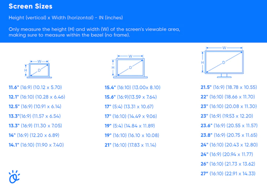 Ocushield - Anti Blue Light Screen Protector For Laptops, Monitors and PCs with privacy filter