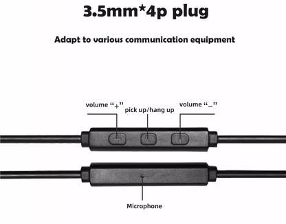 ibrain Wired EMF Protection Air Tube Headset - Schild