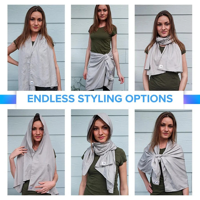 DefenderShield EMF Radiation Protection Scarf - Schild