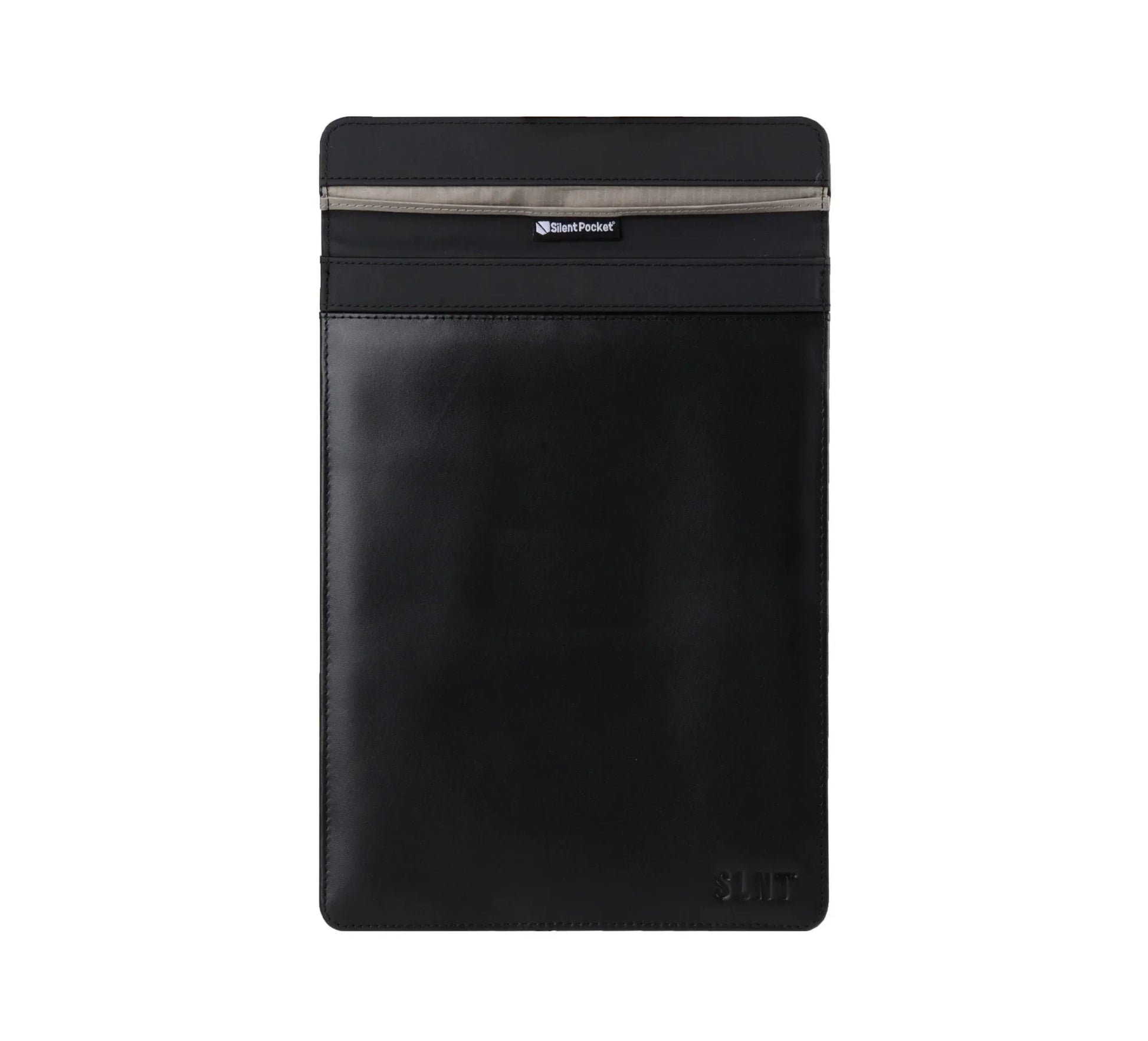 Silent Pocket Faraday Sleeve for Tablets Leather (Large) - Schild