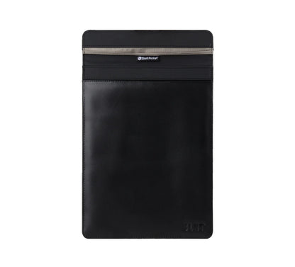 Silent Pocket Faraday Sleeve for Tablets Leather (Large) - Schild