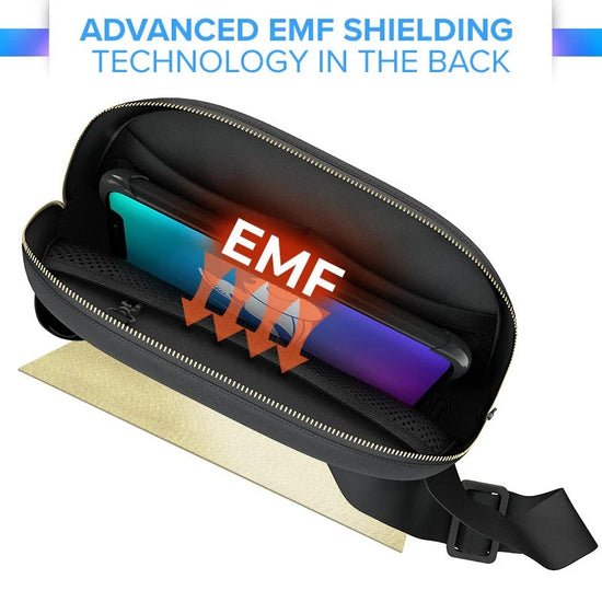 DefenderShield EMF Radiation Blocking Hip Bag / Fanny Pack - Schild