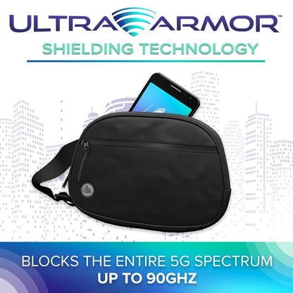 DefenderShield EMF Radiation Blocking Hip Bag / Fanny Pack - Schild