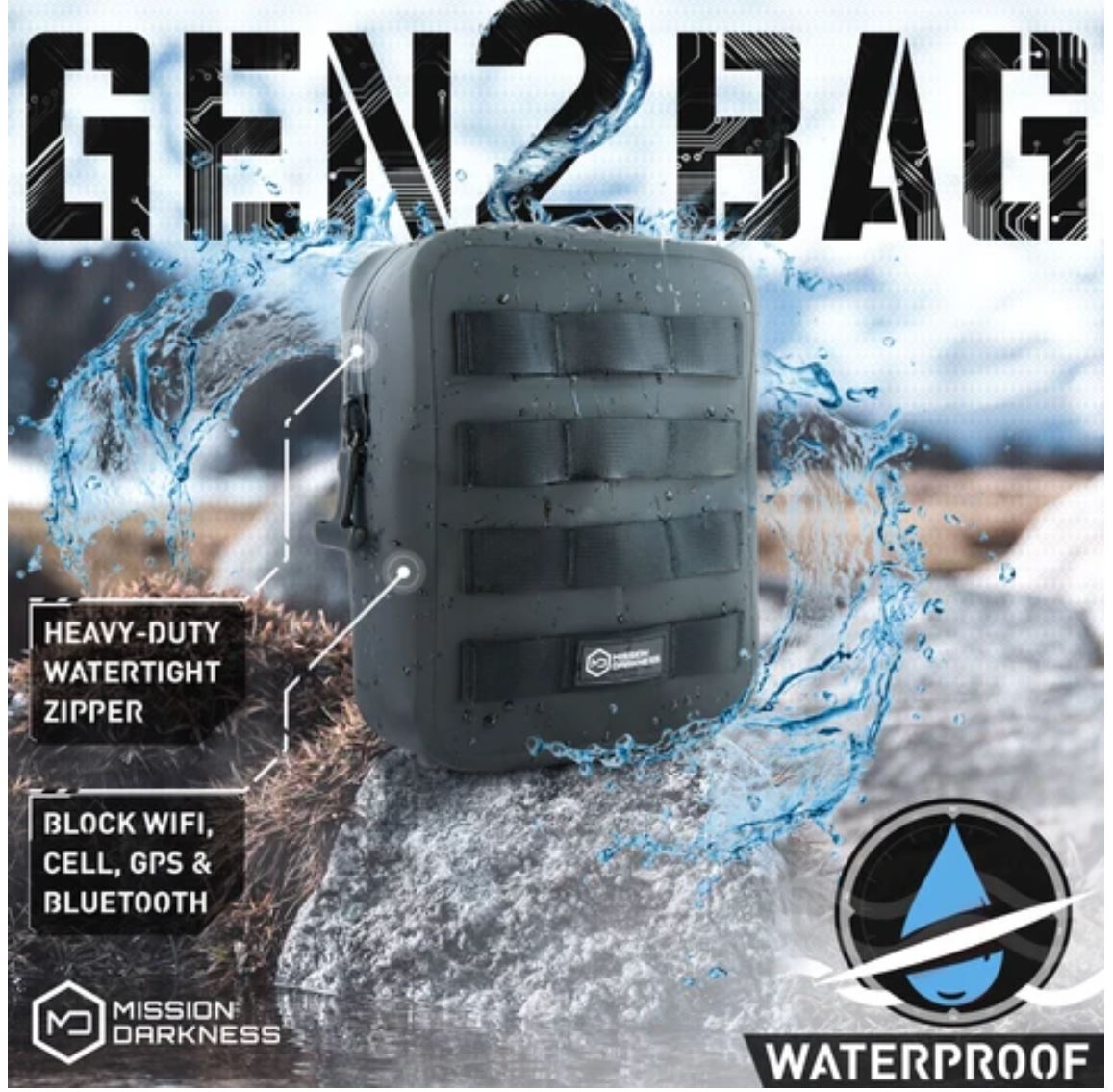 MISSION DARKNESS DRY SHIELD MOLLE FARADAY POUCH GEN 2 - Schild