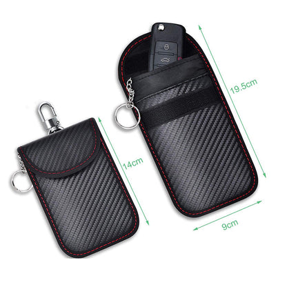 Aus Security Products - Water-resistant RF Blocking Key Fob Faraday Pouch - Schild
