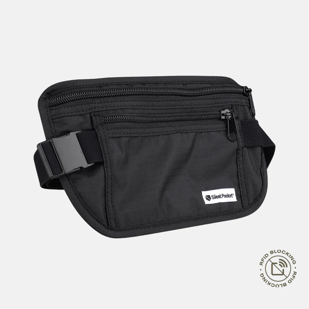 SLNT RFID Money Belt Fanny Pack Schild