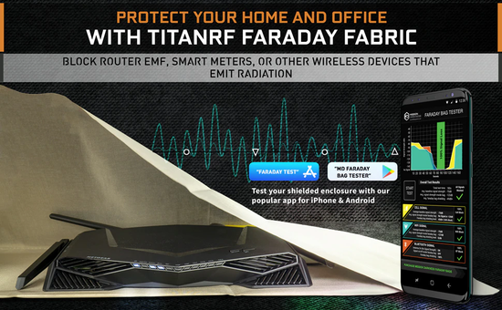 Mission Darkness™ TitanRF Faraday Fabric Panel - Schild