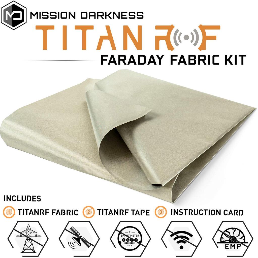 MISSION DARKNESS™ TITANRF FARADAY FABRIC PACK - Schild