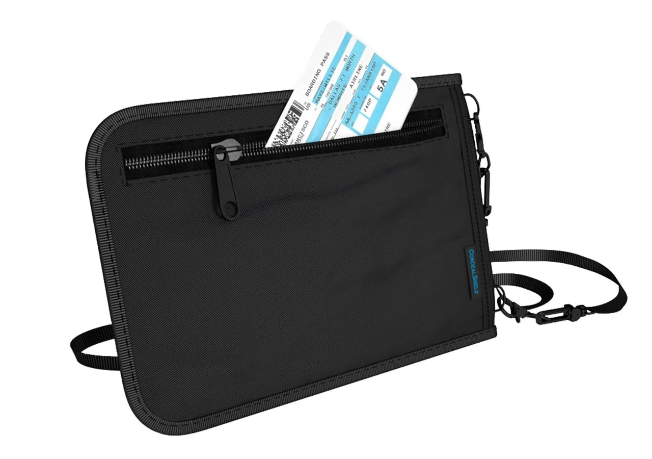 Black Medium Faraday RFID Weatherproof Phone Sleeve