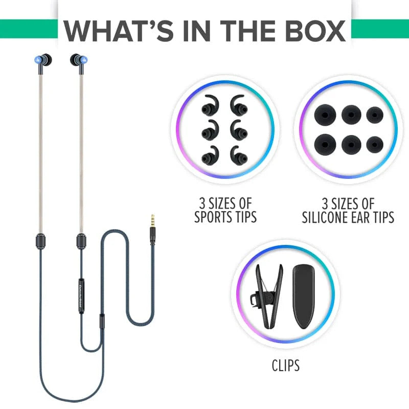 DefenderShield EMF Radiation-Free Earbuds Air Tube Stereo Headphones - Schild