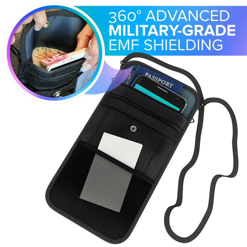 DefenderShield ConcealShield Cell Phone Faraday Travel Bag – EMF + RFID Blocking Privacy Pouch - Schild
