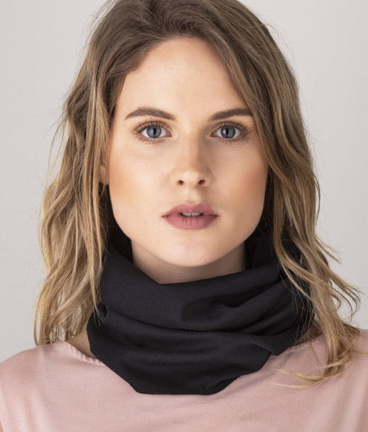Leblok EMF Protective Hooped Scarf (Black) - Schild