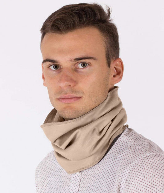 Leblok EMF Protective Hooped Scarf (Beige) - Schild