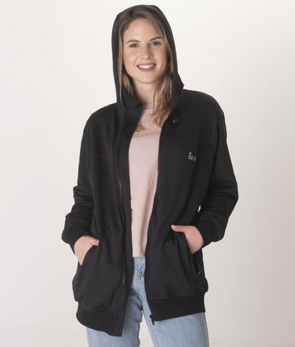 Leblok EMF Protective Unisex Zipped Hoodie - Schild
