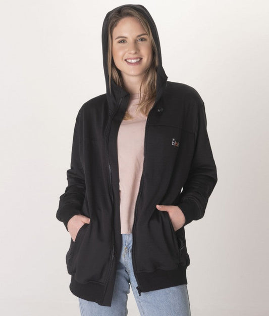 Leblok EMF Protective Unisex Zipped Hoodie - Schild