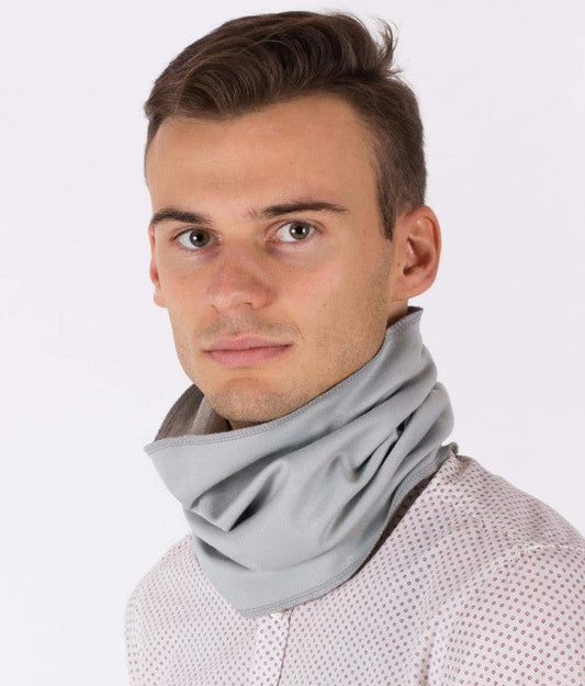 Leblok EMF Protective Hooped Scarf (Grey) - Schild